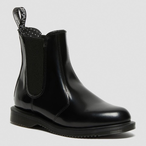 Dr. Martens Shoes - DR MARTENS FLORA SMOOTH LEATHER CHELSEA BOOTS